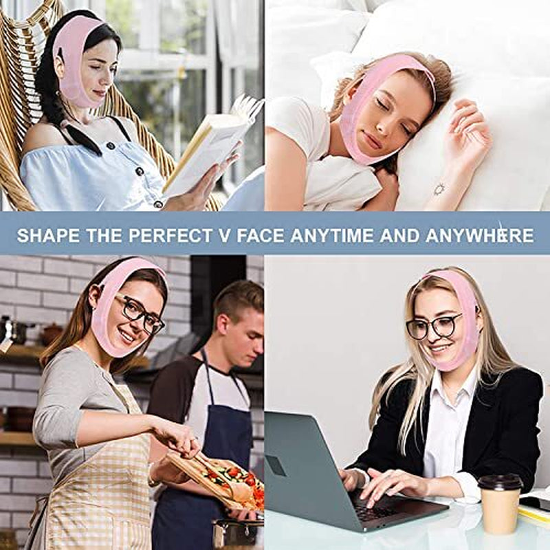 Faja Para Reducir La Papada QUEMAR El Exceso De Grasa Mientras Duerme Rosa